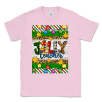 Bubblegum Pink Christmas jolly teacher Classic Tee - Artiststas