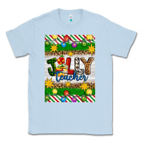 Dusty Blue Christmas jolly teacher Classic Tee - Artiststas