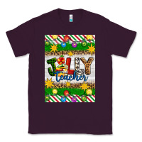 Plum Christmas jolly teacher Classic Tee - Artiststas