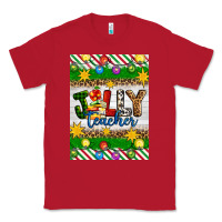 Red Christmas jolly teacher Classic Tee - Artiststas