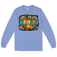 Colony Blue Thankful Pumpkin Long Sleeve Tee - Artiststas