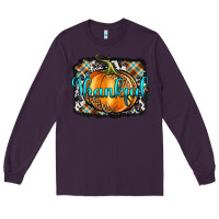 Plum Thankful Pumpkin Long Sleeve Tee - Artiststas