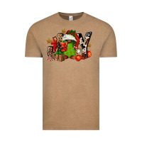Vintage Coffee joy afro gnomes Vintage Tee - FaDigitalArtStudio