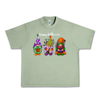 Oil Green happy halloween gnomes white Urban Heavy Tee - RacoonDesign