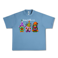 Pebble Blue happy halloween gnomes white Urban Heavy Tee - RacoonDesign