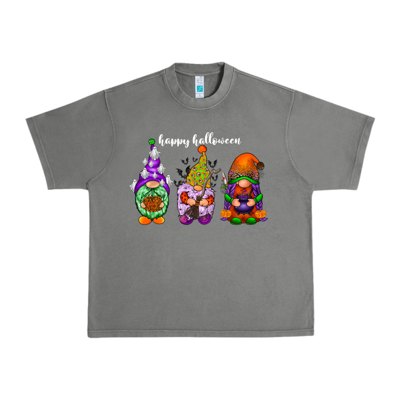 Happy Halloween Gnomes White Urban Heavy Tee by RacoonDesign | Teevron