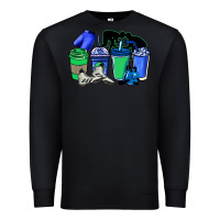 Black wrestling coffee cups Premium Sweatshirt - NancyCooperArtShop