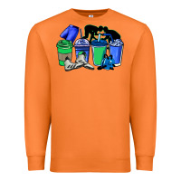 Carrot wrestling coffee cups Premium Sweatshirt - NancyCooperArtShop