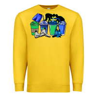 Lemon wrestling coffee cups Premium Sweatshirt - NancyCooperArtShop