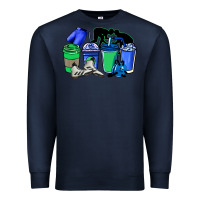 Navy wrestling coffee cups Premium Sweatshirt - NancyCooperArtShop