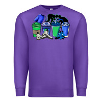 Purple wrestling coffee cups Premium Sweatshirt - NancyCooperArtShop