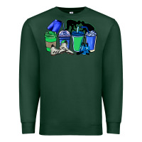 Sports Green wrestling coffee cups Premium Sweatshirt - NancyCooperArtShop