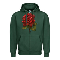 Sports Green Oklahoma Rose Illustrations Zipper Hoodie - LillyAllenDesigns