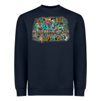 Navy hot mom summer Heavyweight Sweatshirt - SublimationCraftShop