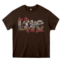 Chocolate Brown for the love of the game Heavy Core Tee - SublimationCraftShop