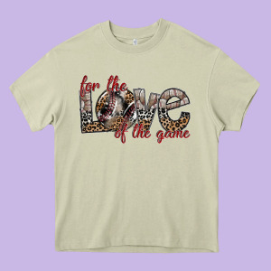 For The Love Of The Game Heavy Core Tee Designed By Sublimationcraftshop