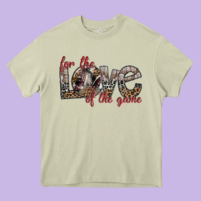For The Love Of The Game Heavy Core Tee Designed By Sublimationcraftshop