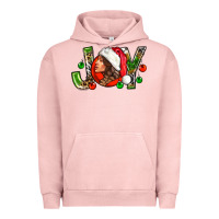 Pigment Salmon Joy with woman Urban Hoodie - NancyCooperArtShop