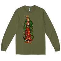 Army Green christmas our lady of guadalupe Long Sleeve Tee - JahusDesignShop