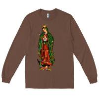 Chestnut christmas our lady of guadalupe Long Sleeve Tee - JahusDesignShop