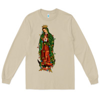 Mushroom christmas our lady of guadalupe Long Sleeve Tee - JahusDesignShop