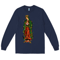 Navy christmas our lady of guadalupe Long Sleeve Tee - JahusDesignShop