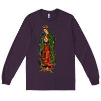 Plum christmas our lady of guadalupe Long Sleeve Tee - JahusDesignShop