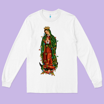 Christmas Our Lady Of Guadalupe Long Sleeve Tee Designed By Jahusdesignshop