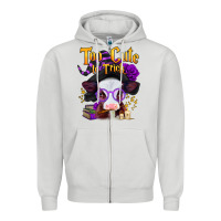 Dove Grey too cute to trick halloween baby calf Zipper Hoodie - Jasminsmagicworld