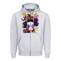 Heather Grey too cute to trick halloween baby calf Zipper Hoodie - Jasminsmagicworld