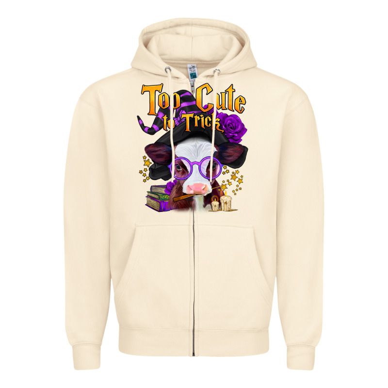 Too Cute To Trick Halloween Baby Calf Zipper Hoodie by Jasminsmagicworld | Teevron