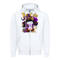 White too cute to trick halloween baby calf Zipper Hoodie - Jasminsmagicworld