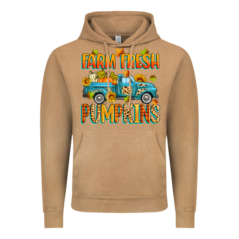Farm Fresh Pumpkins Vintage Hoodie by Zillion Design Studio | Teevron