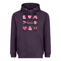 Plum funny valentines Heavyweight Hoodie - MaliasSmallBusiness