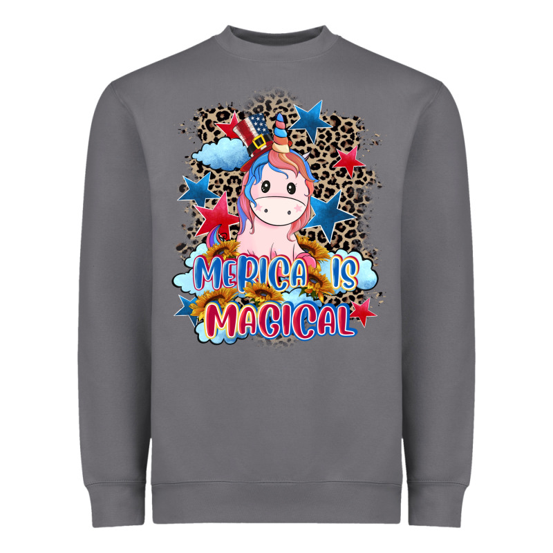 Merica Is Magical 4th Of July Heavyweight Sweatshirt by CowGirlArtShop | Teevron