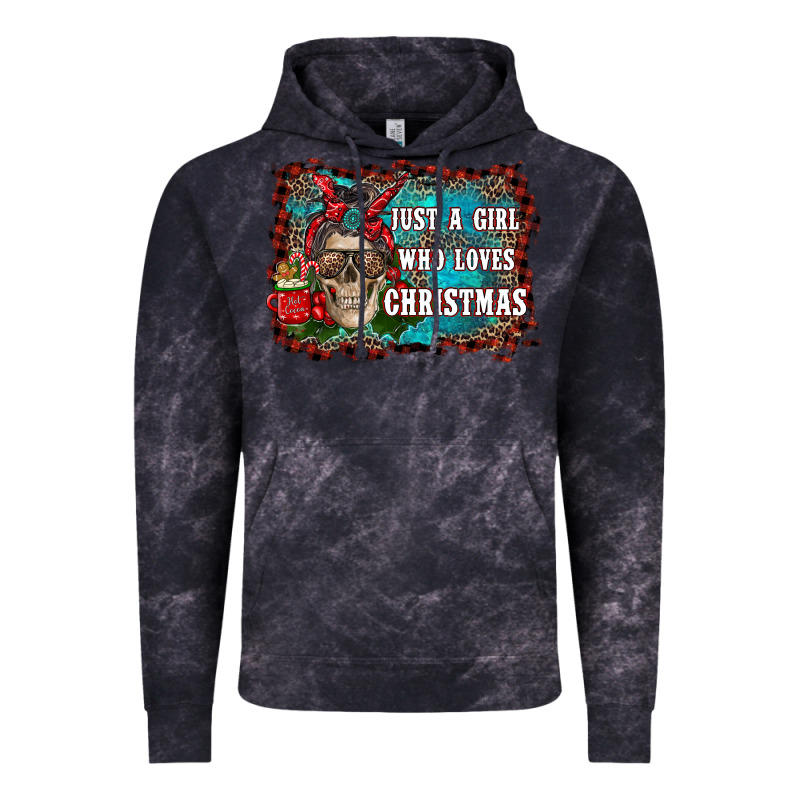 Just A Girl Who Loves Christmas Vintage Hoodie by RanaPortraitStore | Teevron