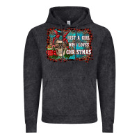 Vintage Black just a girl who loves christmas Vintage Hoodie - RanaPortraitStore