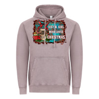 Vintage Zinc just a girl who loves christmas Vintage Hoodie - RanaPortraitStore