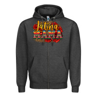 Charcoal Heather latina mama Zipper Hoodie - Jasminsmagicworld