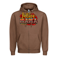 Chestnut latina mama Zipper Hoodie - Jasminsmagicworld
