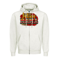 Oatmeal Heather latina mama Zipper Hoodie - Jasminsmagicworld