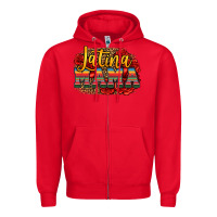 Red latina mama Zipper Hoodie - Jasminsmagicworld