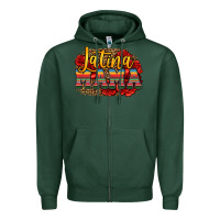 Sports Green latina mama Zipper Hoodie - Jasminsmagicworld