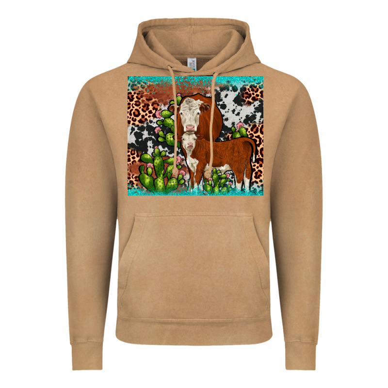 Hereford Cactus Tumbler Vintage Hoodie by JahusDesignShop | Teevron