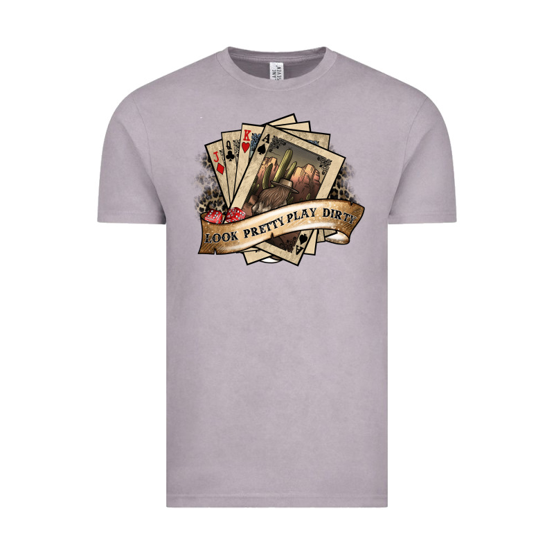 Look Pretty Play Dirty Vintage Tee by SublimationCraftShop | Teevron
