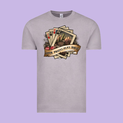 Look Pretty Play Dirty Vintage Tee Designed By Sublimationcraftshop