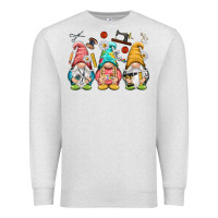 Oatmeal Heather crafter gnomies Premium Sweatshirt - NancyCooperArtShop