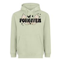 Matcha forgiven christian angel wings Heavyweight Hoodie - MaliasSmallBusiness