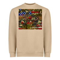 Hunting Leopard Usa Flag Tumbler 4th Of July Heavyweight Sweatshirt | Teevron