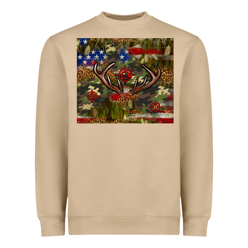 Hunting Leopard Usa Flag Tumbler 4th Of July Heavyweight Sweatshirt by Neo Western | Teevron